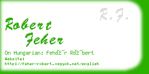 robert feher business card